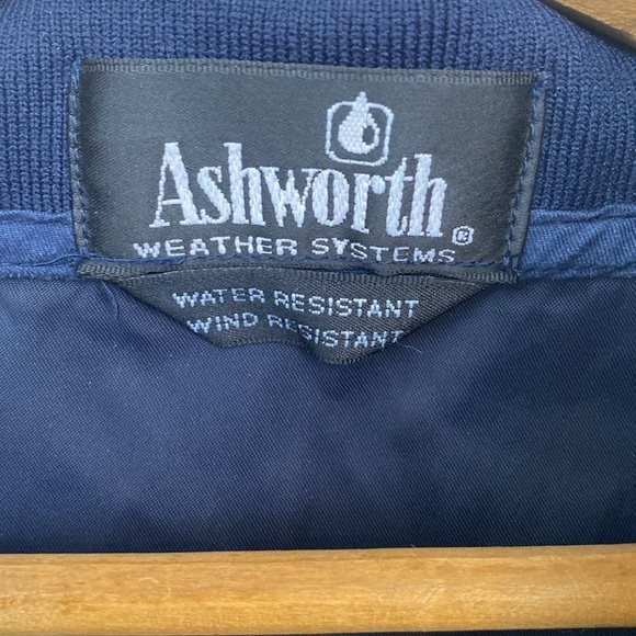 Ashworth Weather Systems Navy Half Zip Windbreaker Jacket with Pockets size XXL - Picture 6 of 7